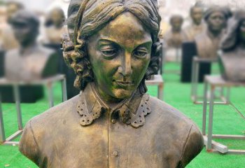 湖北南丁格尔纯铜头像雕像——传承慈善精神