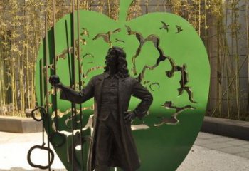 湖北牛顿公园铜雕，艺术品升华人物形象