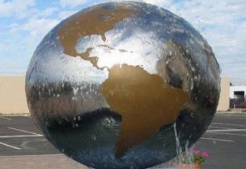 湖北国际化地球喷泉雕塑