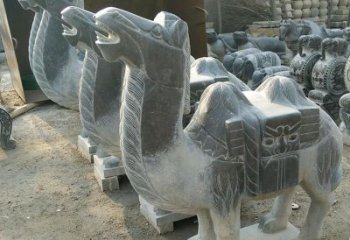 湖北青石骆驼雕，把动物活灵活现