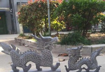 湖北青石雕刻母子龙是由中领雕塑工厂家生产的一…