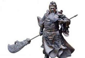湖北关羽青铜雕塑，传承历史的精神