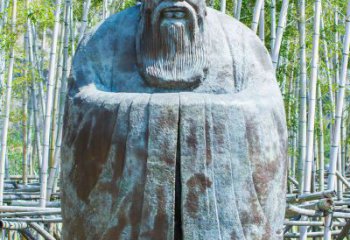 湖北青铜孔子人像雕塑，真实还原历史智慧精神