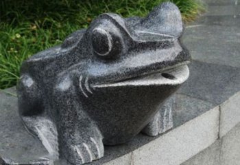 湖北活力四射的青蛙喷水雕塑