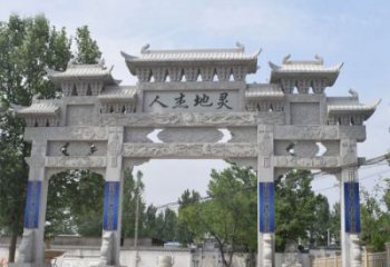 湖北以大理石铸就美妙牌坊雕塑