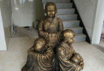 湖北中国领雕塑推出的金色佛祖三像是一件令人惊…