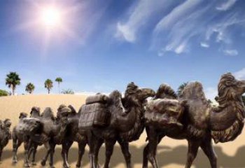 湖北中领雕塑沙漠骆驼铜雕制作工艺与定制标准
