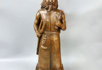 湖北尊贵的神农大帝铜雕塑
