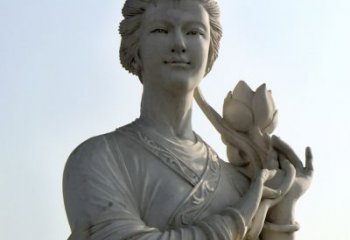湖北汉白玉荷花雕塑，精致美丽无双！