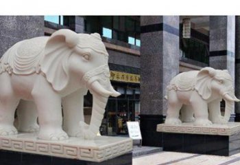 湖北最佳选择——石雕酒店大象雕塑