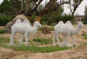 湖北欣赏大自然，石雕骆驼公园动物雕塑邀请您