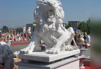 湖北狮子雕塑，带来王者气派