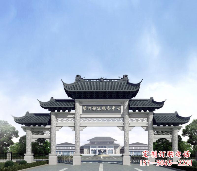 湖北五门景观石牌坊