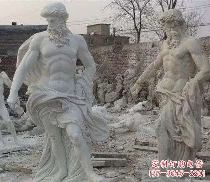 湖北西方阿基米德人物石雕