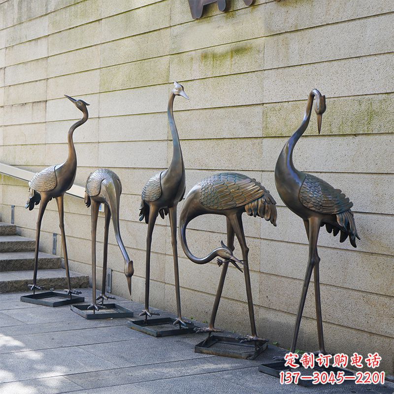 湖北仙鹤不锈钢雕塑