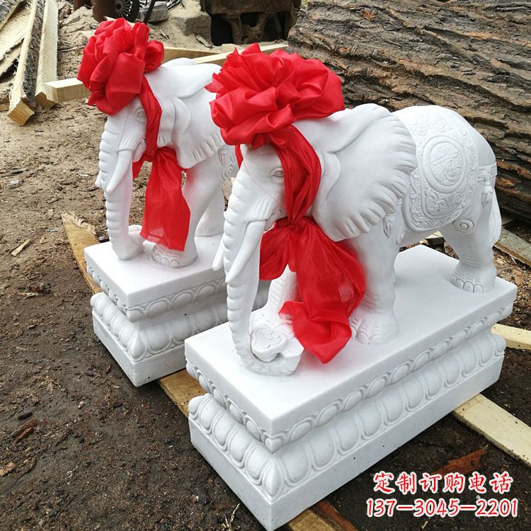 湖北现代石雕大象