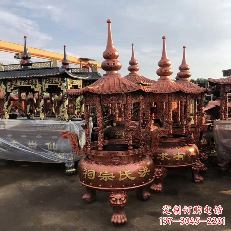 湖北香炉铜雕