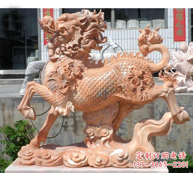湖北祥云麒麟石雕