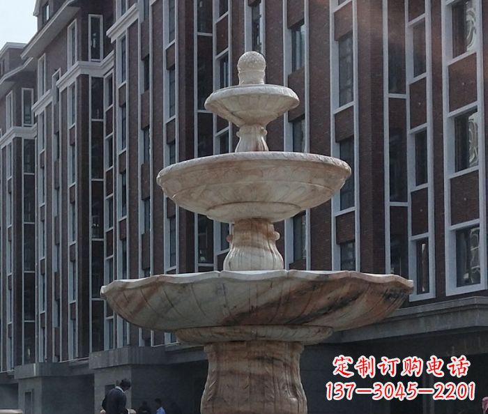 湖北小区景观大型喷泉石雕 (6)