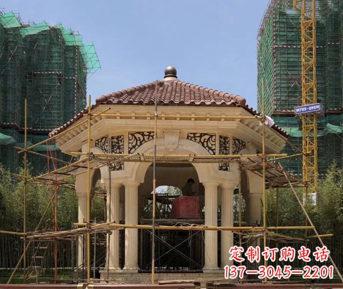 湖北小区景观欧式凉亭石雕
