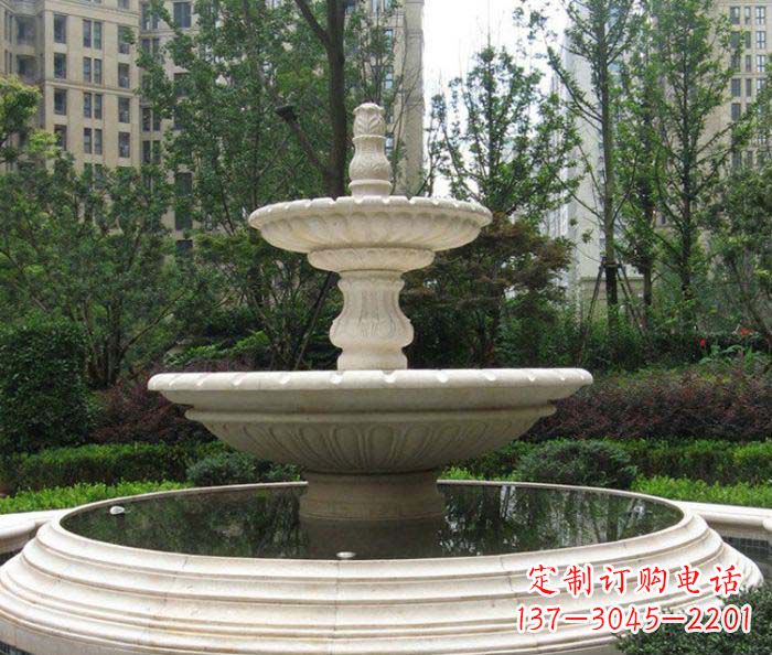 湖北小区景观欧式喷泉石雕 (2)