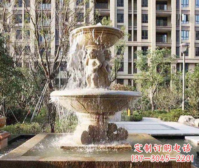 湖北小区景观欧式喷泉石雕 (3)