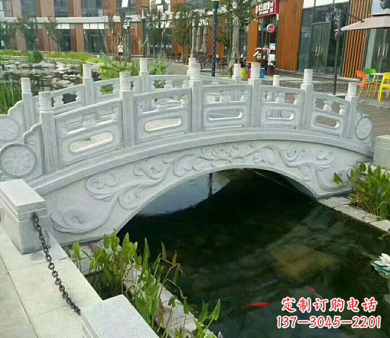 湖北小区景观石桥栏杆