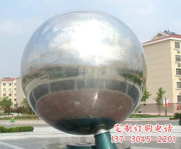 湖北校园不锈钢抽象地球仪雕塑