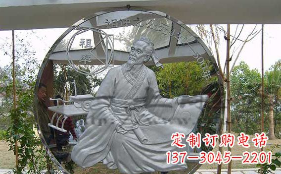 湖北校园不锈钢名人浮雕