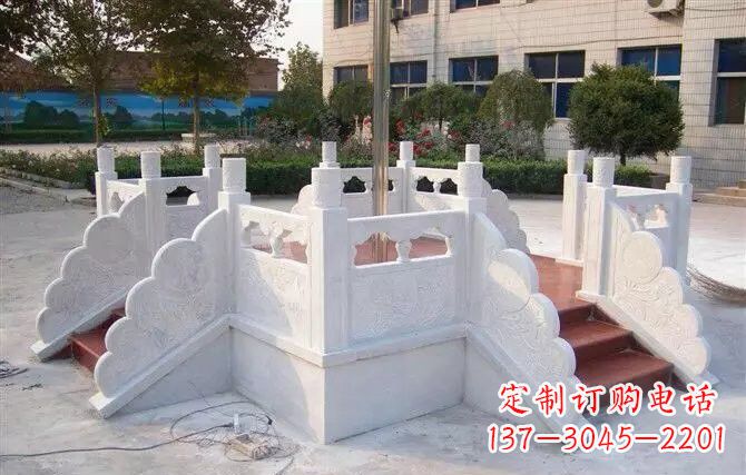 湖北校园汉白玉升旗台