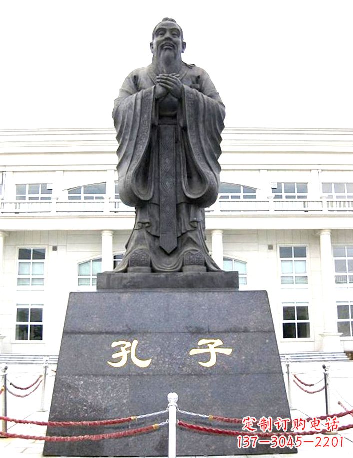 湖北校园孔子雕塑