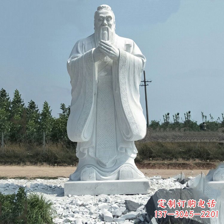湖北校园孔子人物雕像