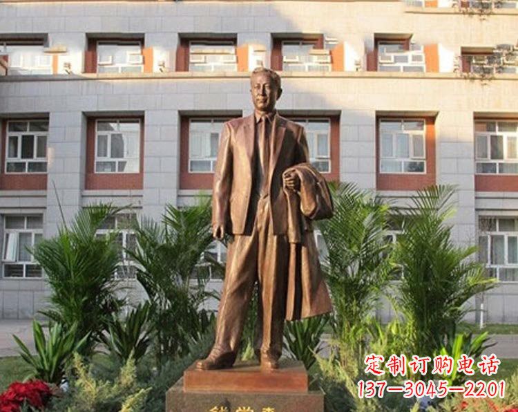 湖北校园钱学森铜雕