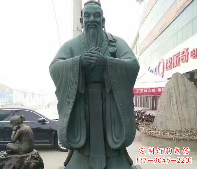 湖北校园人物孔子行教像