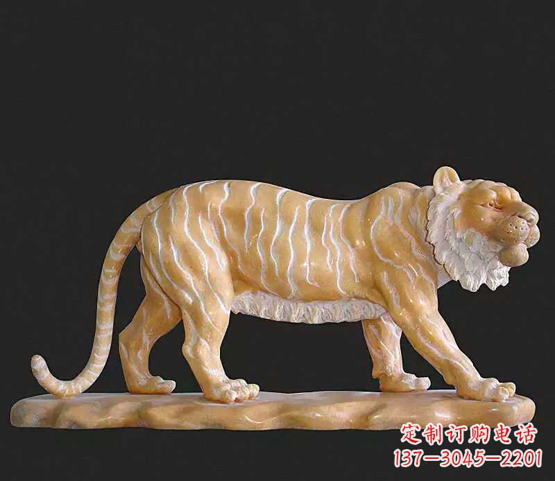 湖北行走老虎石雕动物雕塑