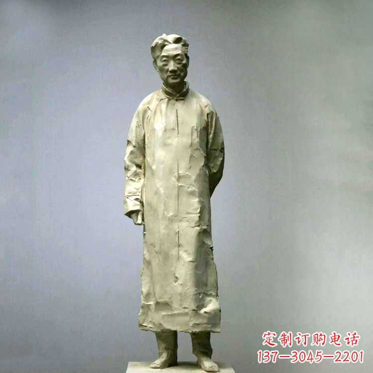 湖北徐悲鸿雕塑像石雕历史名人雕像