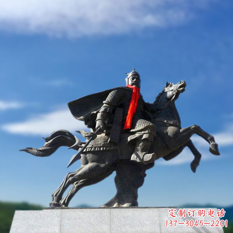 湖北薛仁贵西征雕塑-唐初著名将领中国历史名人雕像