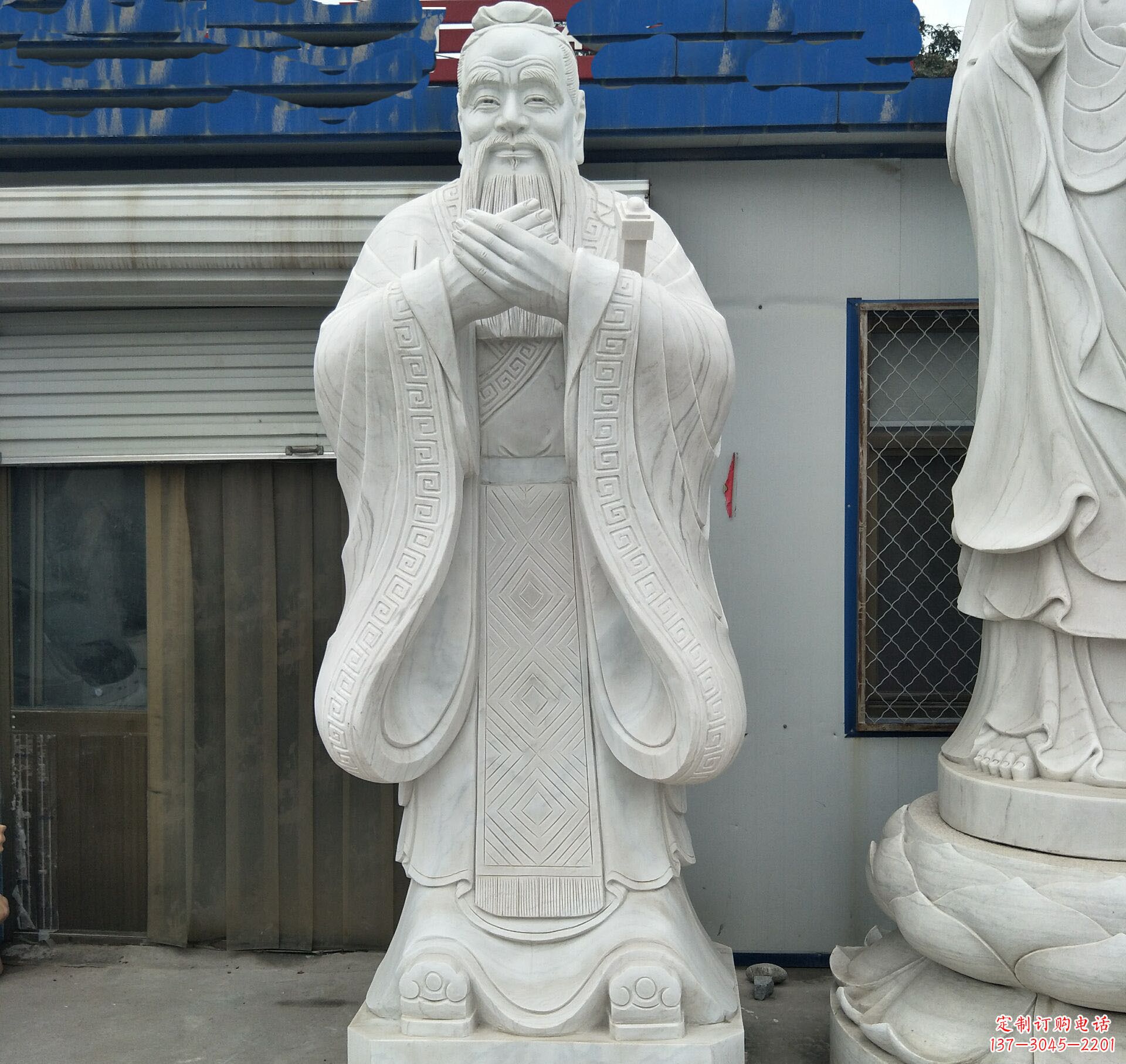 湖北学校礼仪孔子石雕