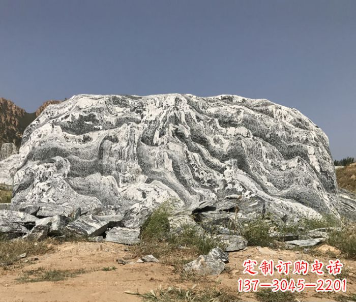 湖北雪浪石假山公园景观石雕 (2)