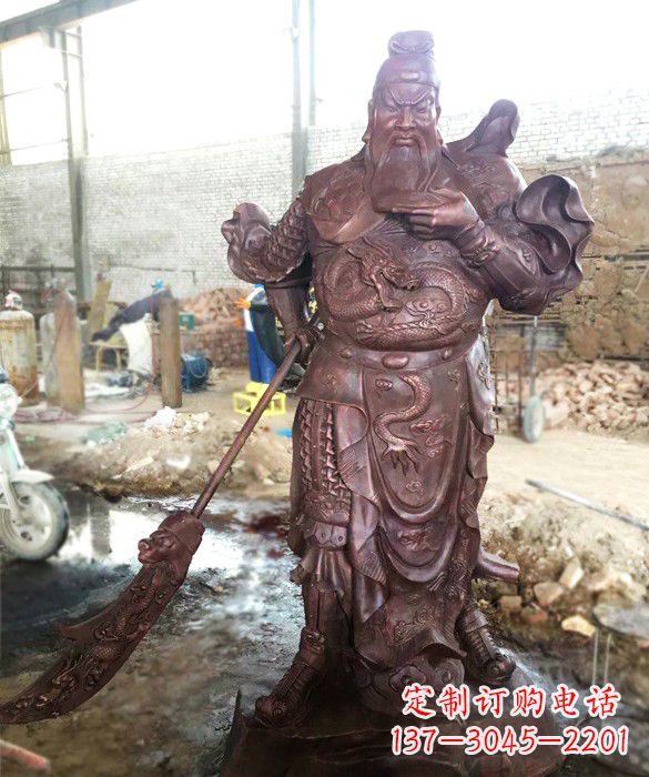 湖北义薄云天关公像