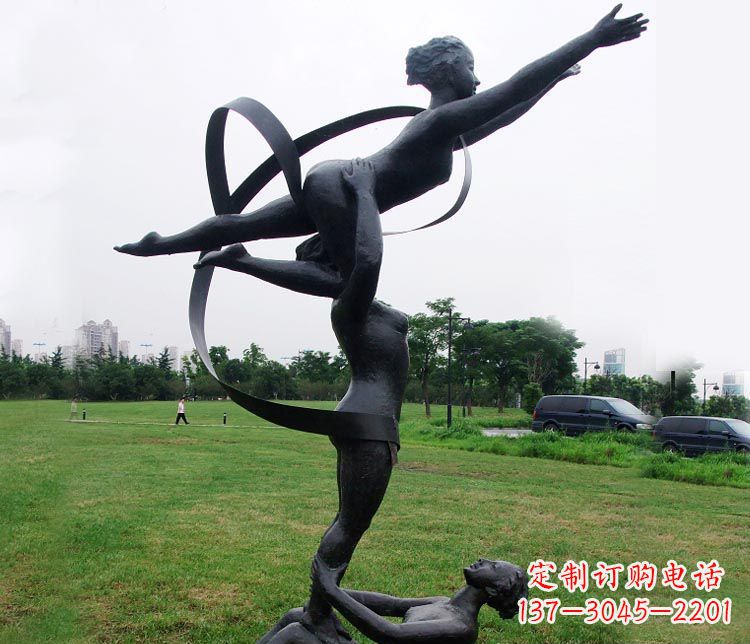 湖北艺术体操运动员雕塑
