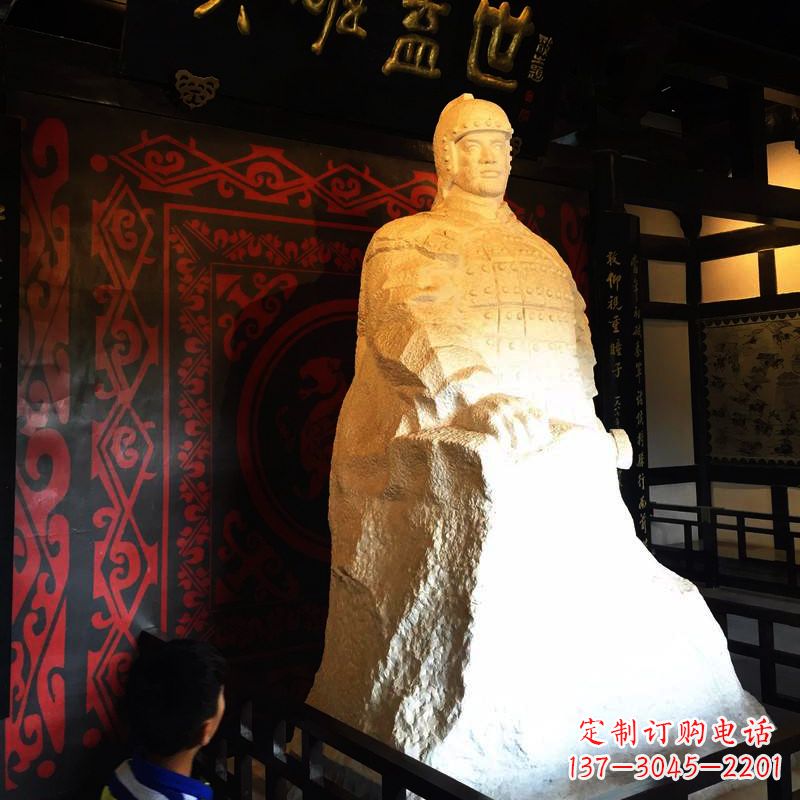湖北英雄盖世楚霸王石雕像