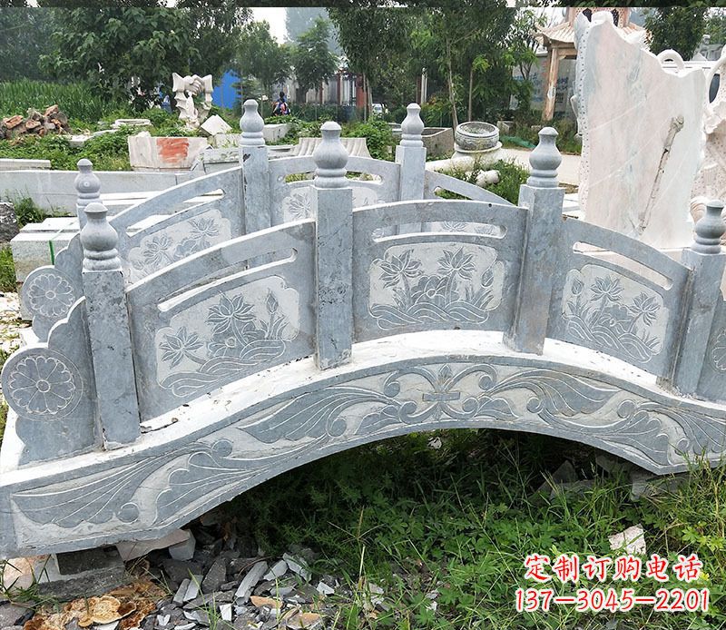 湖北园林仿古石拱桥景观石雕 (3)