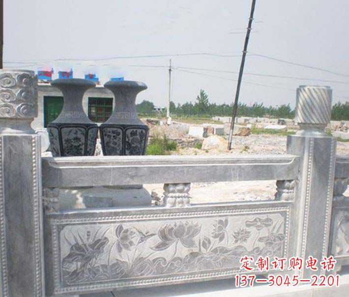 湖北园林仿古石栏板景观石雕 (3)
