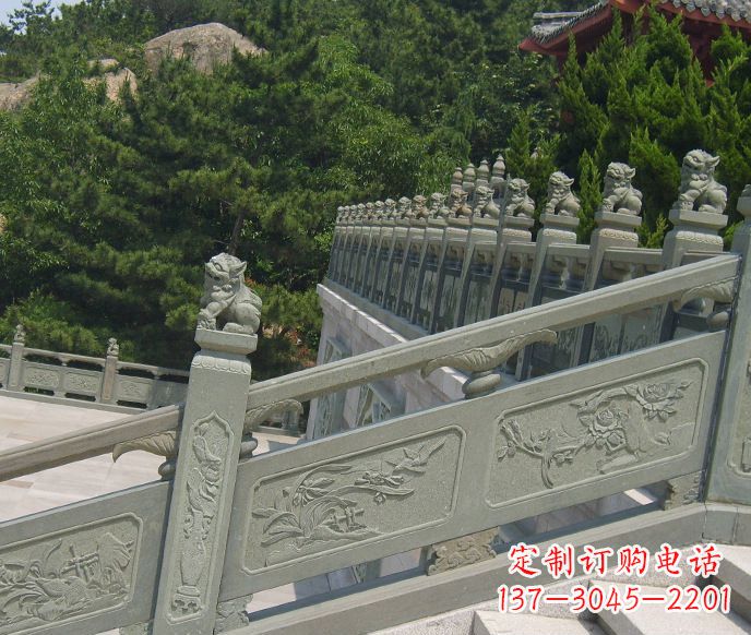 湖北园林仿古石栏板景观石雕 (4)