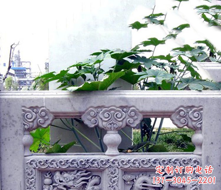 湖北园林仿古石栏板景观石雕 (6)