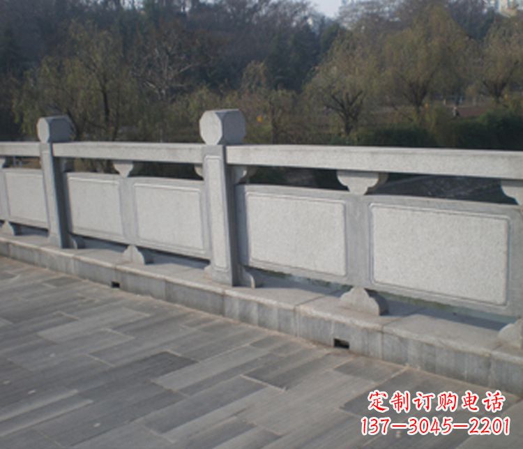 湖北园林仿古石栏板景观石雕 (7)