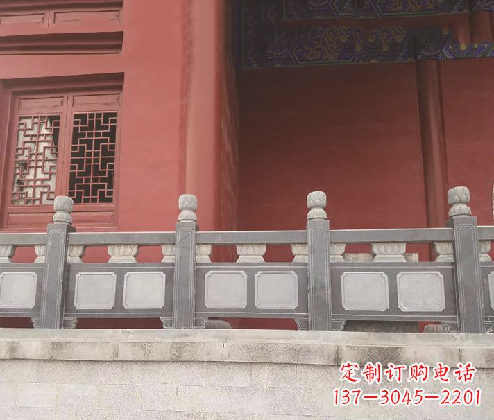 湖北园林仿古石栏板景观石雕 (8)