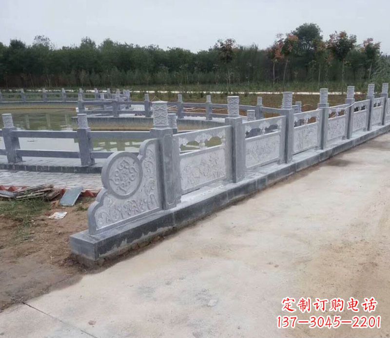 湖北园林仿古石栏板景观石雕 (11)