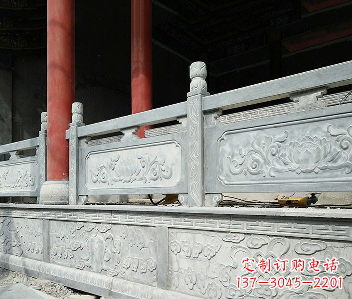 湖北园林仿古石栏板景观石雕_1 (3)